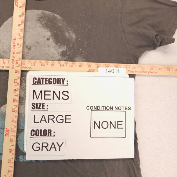 Pink Floyd The Dark Side of the Moon Band Graphic T Shirt Adult Mens Size L Gray - Picture 7 of 10